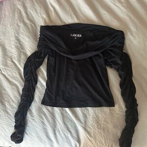 IAMGIA Off the shoulder black top